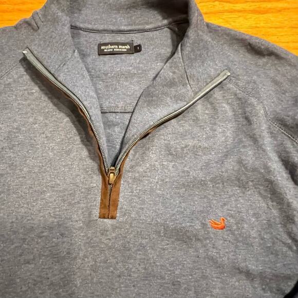 Southern Marsh Men’s 1/4 Zip Pullover Shirt Jacket Size 1 Big & Tall XL Casual - Picture 3 of 6